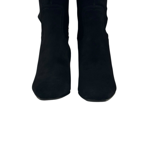 Blondo Tenor Womens Waterproof Black Suede Stretch Tall Boots Size 8.5M New $220 - Picture 4 of 13